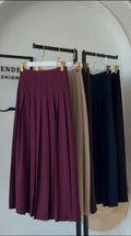 High-Waist Pleated Skirt