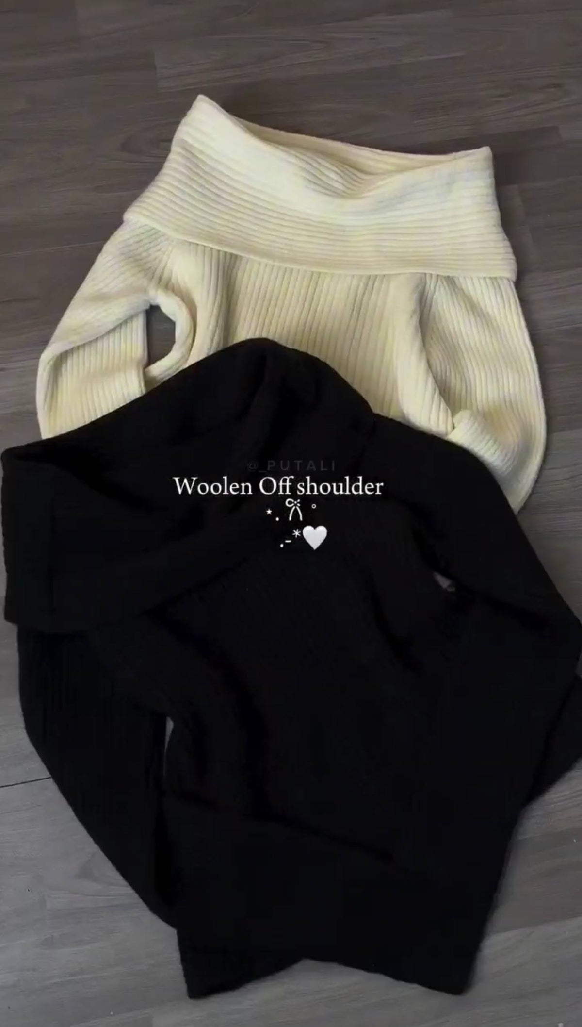 Off-Shoulder Knit Sweater