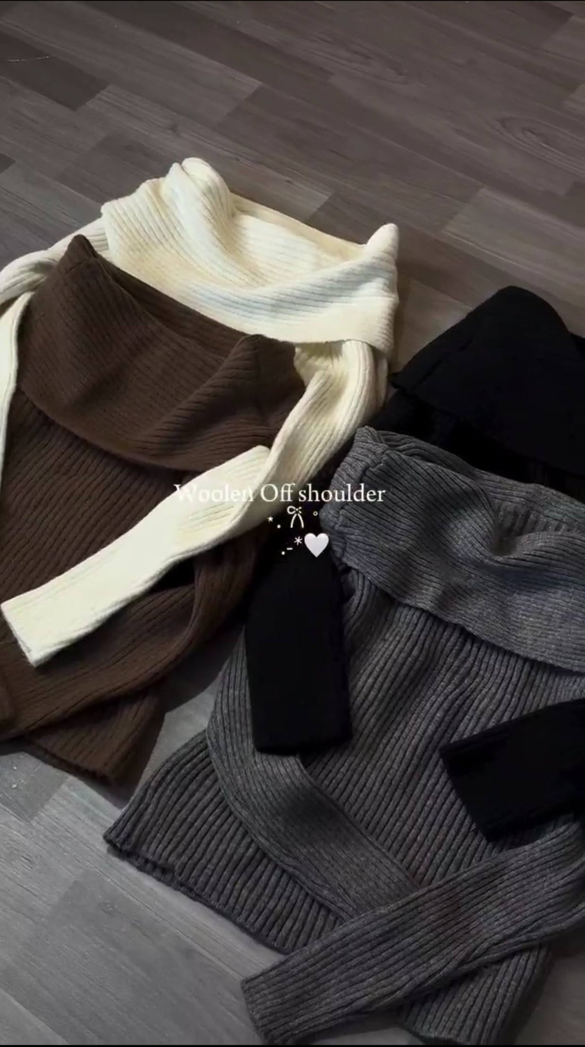 Off-Shoulder Knit Sweater