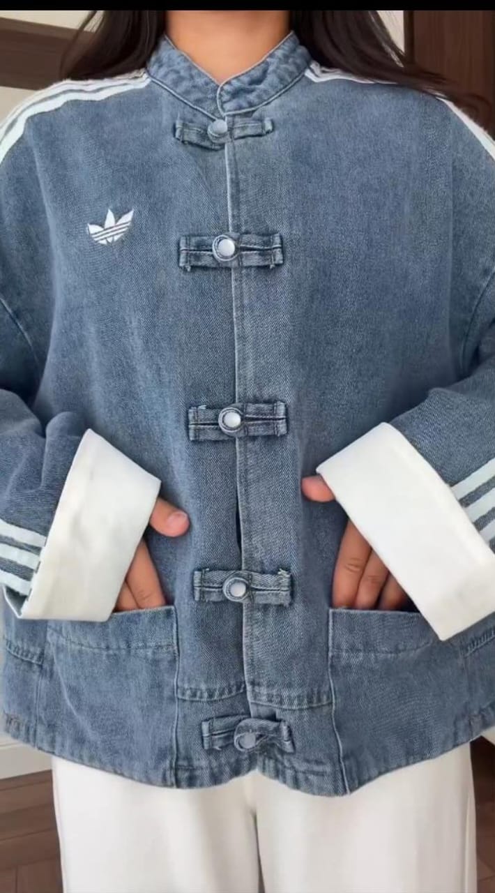 Three-Striped Oversized Track Jacket