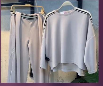 Striped Sleeve Oversized Tracksuit