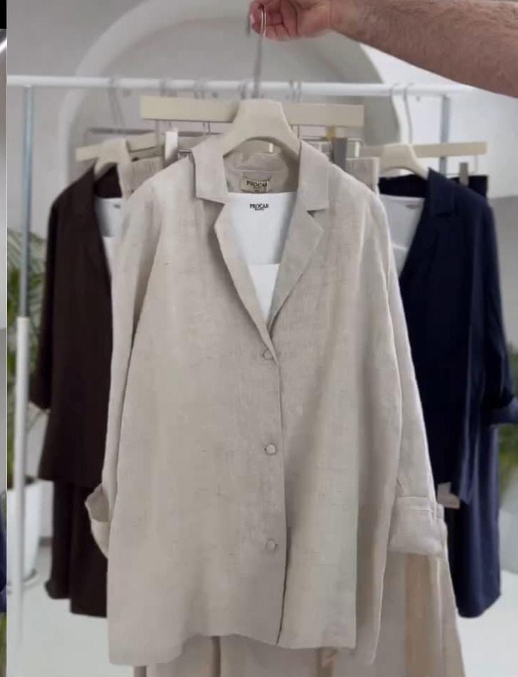 Pure Linen Two-Piece Suit